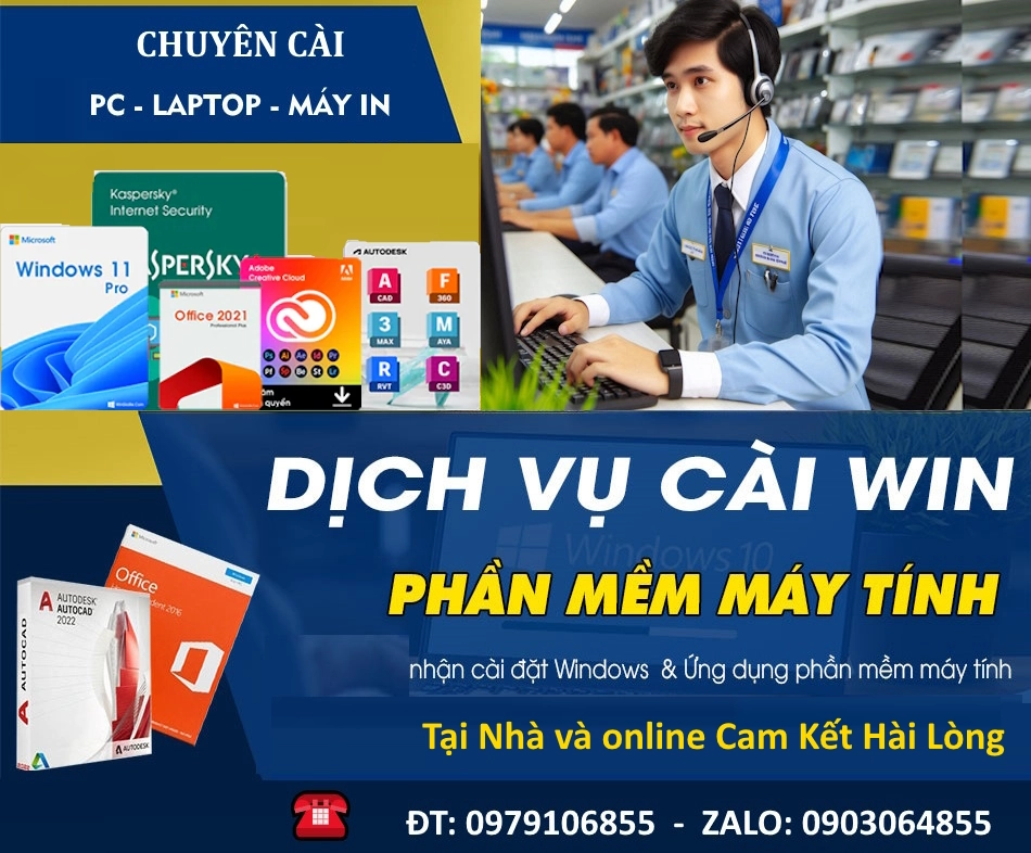 Nhận cài đặt phần mềm máy tính Nhận cài đặt phần mềm máy tính