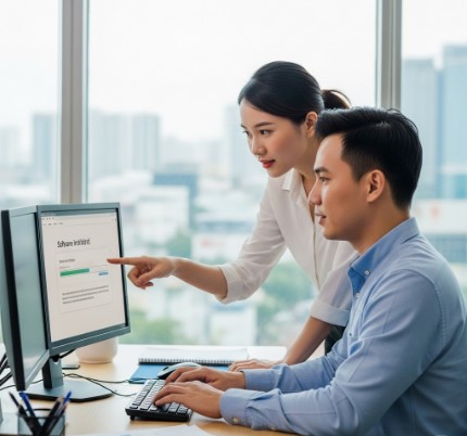 Khắc phục lỗi và cài đặt phần mềm máy tính từ xa